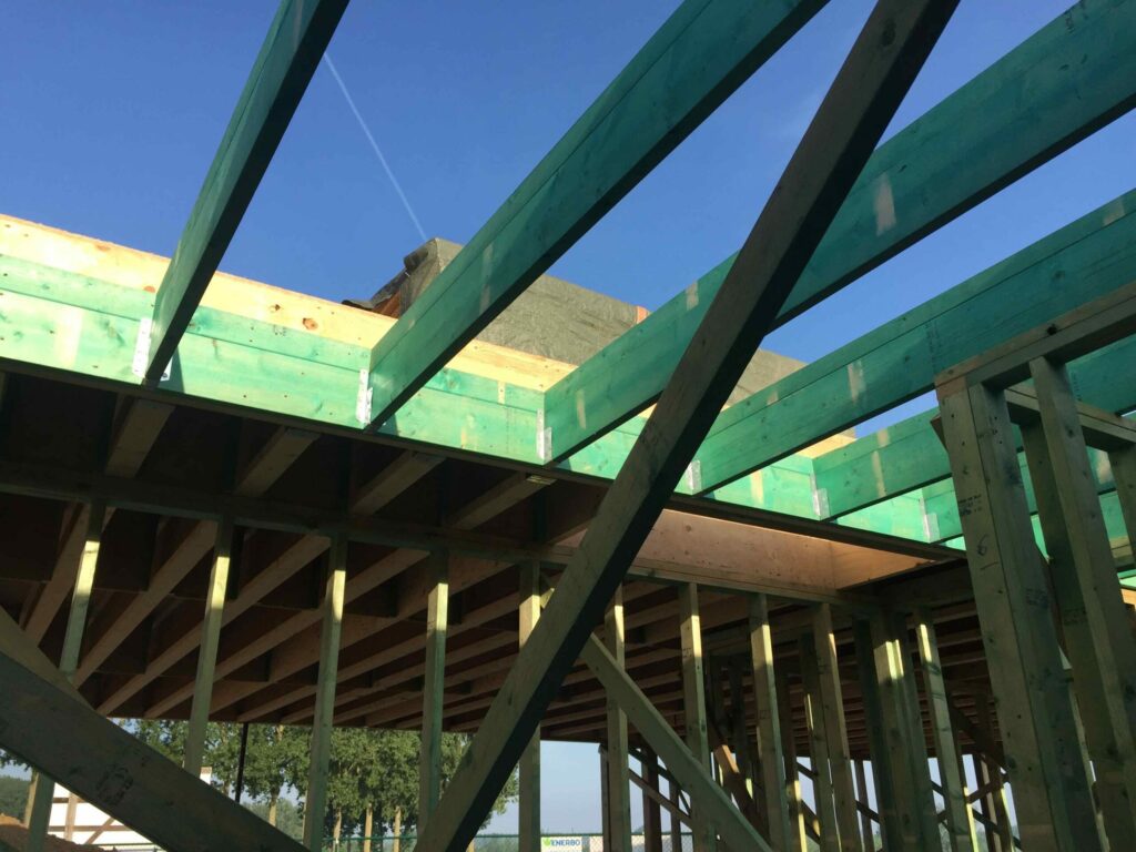 houtskeletbouw voordelen detail houten dakconstructie